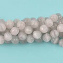 12mm Round Cat Eye Beads, Gray, Faceted Glass, strand, bgl2033