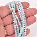 4mm Round Cat Eye Beads, Blue, Glass, strand, bgl2056