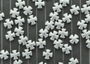 10 Cross Beads Silver Tone METAL Maltese CROSS 11x11mm  BME0003