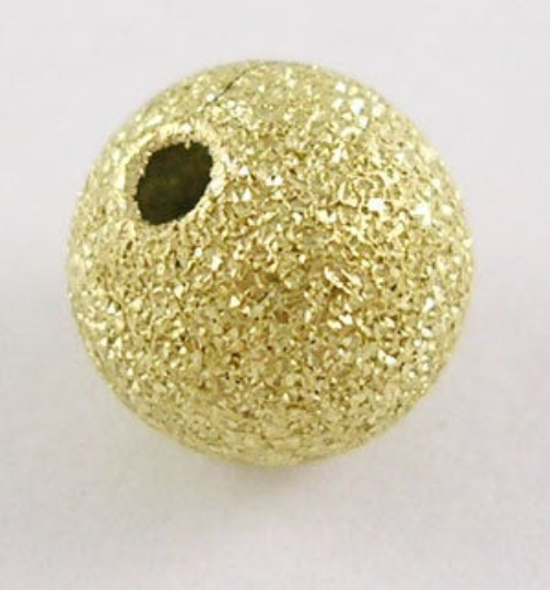 50 GOLD BRASS Stardust Metal Round Beads  4mm  bme0176