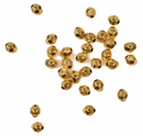 4mm Gold BRASS Spacer Beads, faceted bicone metal beads, 50 pcs, bme0385