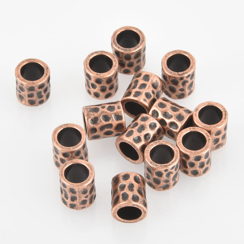 10 Copper Barrel Metal Beads Spacer Beads 10mm bme0511