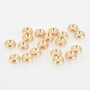 8mm Gold Rondelle Spacer Beads, Bicone, x20 beads, bme0561