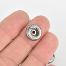 13mm Gunmetal Saucer Beads, Metal Rondelle Spacer Beads, x10 beads, bme0593
