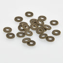 8mm Bronze Rondelle Spacer Beads, x30 beads, bme0600