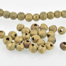 8mm African Brass Beads, Round, x10 beads, bme0610