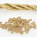 2mm African Brass Beads, Rondelle, about 500 tiny beads, bme0615