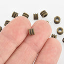6mm Bronze Rondelle Spacer Beads, x30 beads, bme0616