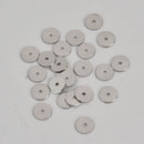 8mm STAINLESS STEEL Metal Rondelle Spacer Beads, 25 beads, bme0642