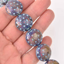 22mm Mood Beads, Puffed Coin, Star Gazer, x4 beads, bme0688