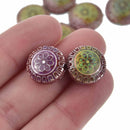 16mm Mood Beads, Puffy Coin, 2 beads, bme0709