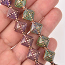 15mm Mood Beads, Square, 5 beads, bme0739