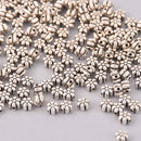 200 Silver Metal DAISY Spacer Beads, 5mm, bme0752