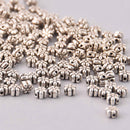 200 Silver Metal DAISY Spacer Beads, 5mm, bme0752