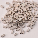 6mm Silver Rectangle Spacer Beads, 50 beads, bme0760