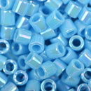 Size 8/0 Miyuki Delica Seed Beads, Opaque Light Blue, 6.8 Grams, Color DBL-0164-TB, bsd0003a