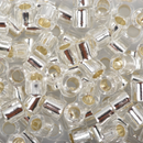 Size 8/0 Miyuki Delica Seed Beads, Silver Lined Crystal, 6.8 Grams, Color DBL-0041, bsd0028a