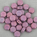 30 Honeycomb Beads, 6mm, PURPLE VEGA, Metallic Opaque Czech Glass Beads, bsd0140