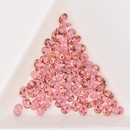 SuperDuo Crystal Red Luster Pink 2-Hole Seed Beads 2.5x5mm, 5-Inch Tube, du0500030-14495, bsd0151