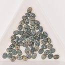 SuperDuo Sapphire Matte Rembrandt 2-Hole Seed Beads 2.5x5mm, 5-Inch Tube, du0530060-83500, bsd0163