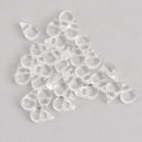 Crystal Clear Amos Par Puca Beads, Czech Glass 8mm Teardrop, 2 holes, bsd0541