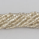 4mm Seed Beads, Clear, 8 strands, bsd0728