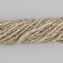 2.5mm Seed Beads, Clear, 18 strands, bsd0731