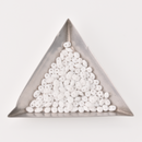 SuperDuo Chalk Matte White 2-Hole Seed Beads 2.5x5mm, 5-Inch Tube, du0503000-84110, bsd0894