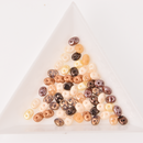 SuperDuo Mocha Latte Brown Tan Mix 2-Hole Seed Beads 2.5x5mm, 5-Inch Tube, du05mix121 bsd0911