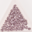 SuperDuo Opaque Violet White Luster Purple 2-Hole Seed Beads 2.5x5mm, 5-Inch Tube, du0523020-14400 bsd0913