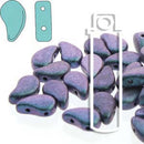 Paisley Duo Polychrome Blueberry 2-Hole Seed Beads, approx 82 beads/22g, 8x5mm, 5-Inch Tube, PD8523980-94105 bsd1056