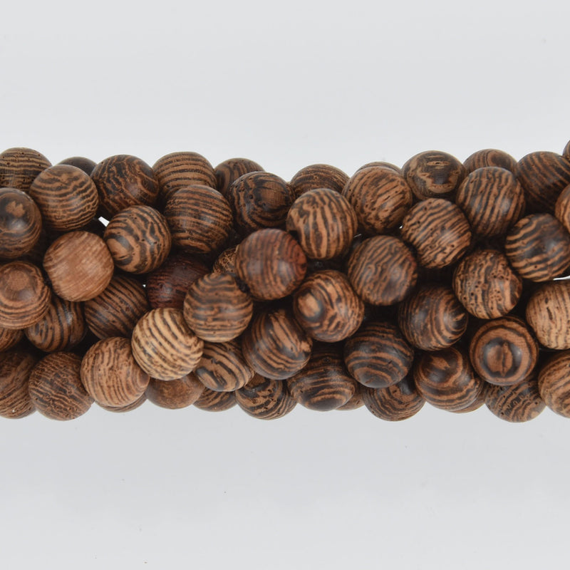 6mm Natural Sandalwood Wood Beads, Brown Wooden Beads, x20 beads, bwd0022a