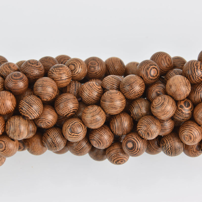 10mm Natural Sandalwood Wood Beads, Brown Wooden Beads, strand, bwd0032b