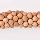 10mm Natural Sandalwood Wood Beads, Matte Tan Wooden Beads, strand, bwd0057