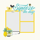 Page Pieces Vintage Lemon by Simple Stories - 15 Bright Vintage Cardstock Ephemera Pieces for Scrapbooking, junk journaling pap0035