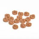 10 Faux Druzy Cabochons 12mm Round Resin CARAMEL BROWN 12mm cab0543