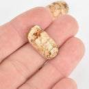 2 PICTURE JASPER 24mm Gemstone Cabochons RECTANGLE Cab0562