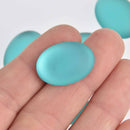 Lunasoft Lucite Cabochons, Matte 25mm x 18mm Oval, x2, cab0621