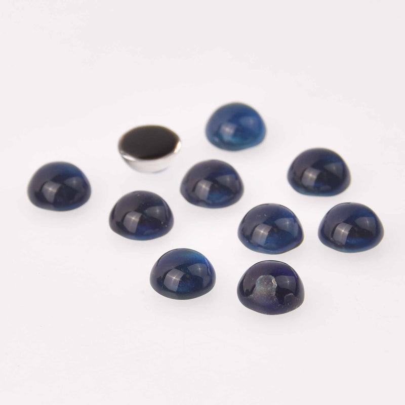 10mm Cabochon Domes, Mood Beads, Temperature Changing, 10 pcs, cab0686