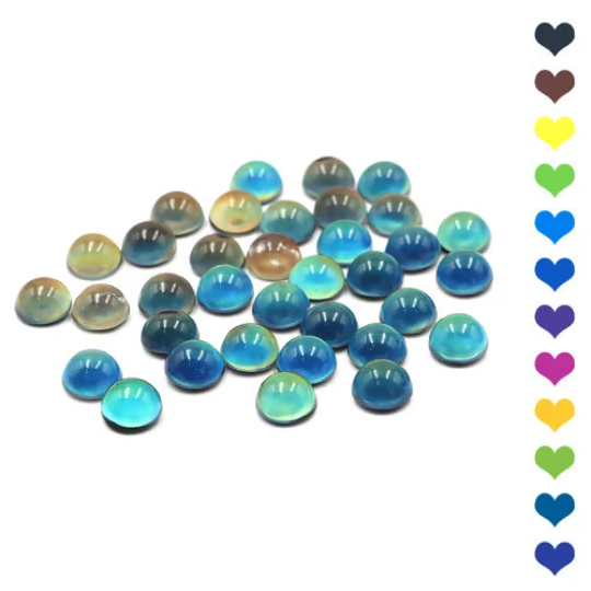 10mm Cabochon Domes, Mood Beads, Temperature Changing, 10 pcs, cab0686