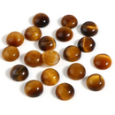 2 pcs 6mm Tiger Eye Cabochons, cab0707