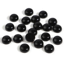 2 pcs 6mm Black Onyx Cabochons, cab0708