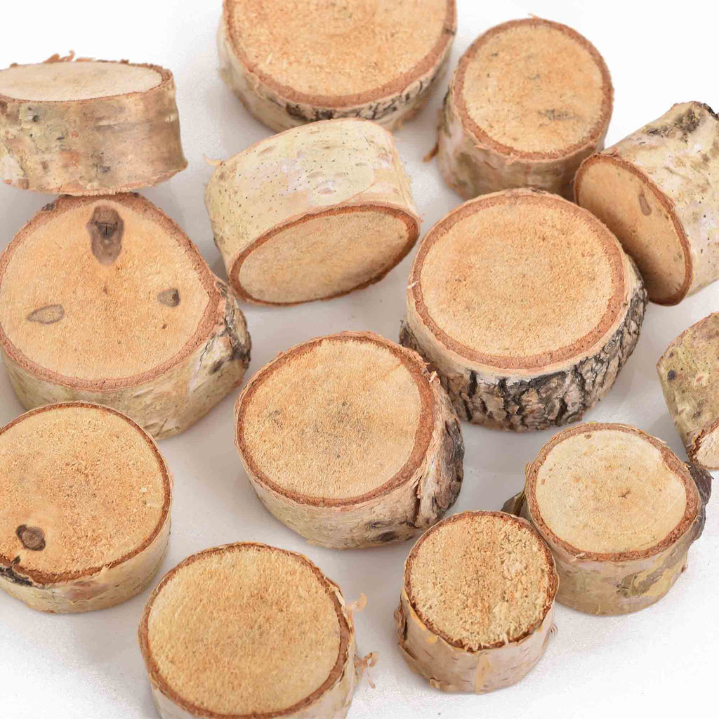 30 Natural Birch Wood Blanks, Round Circles Medallions for Craft Proje