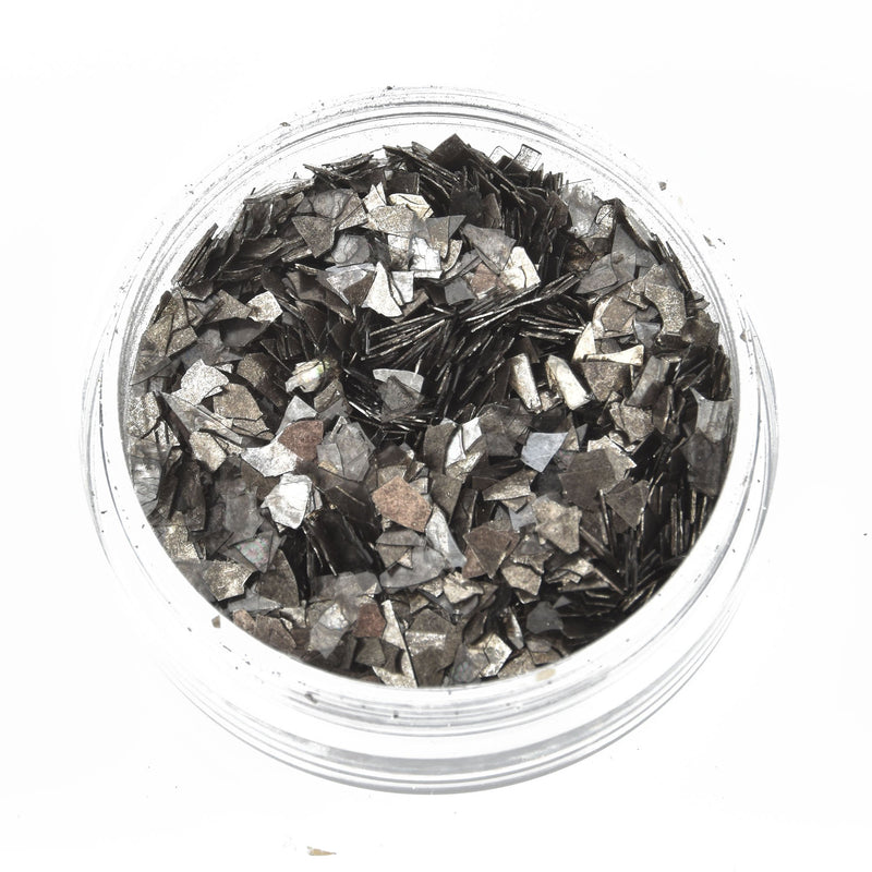 BLACK ONYX GUNMETAL Glass Glitter Shards for Ice Resin by Ranger .45oz cft0095