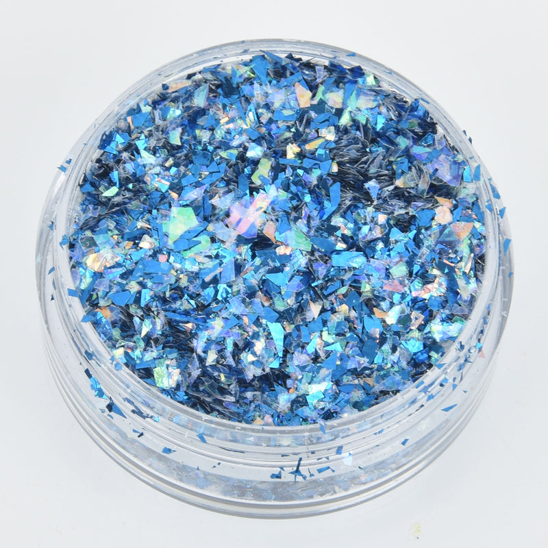 COBALT BLUE OPAL Glass Glitter Shards for Ice Resin by Ranger .11oz cft0102