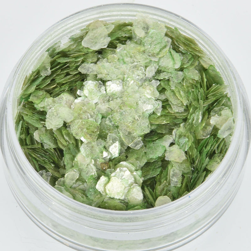 CHARTREUSE GREEN Shattered Mica Glitter Shards for Ice Resin by Ranger .25oz cft0105