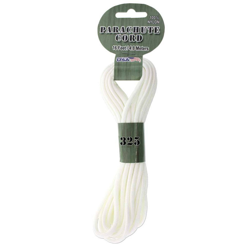 21ft Paracord 325 White 3mm Parachute Cord cft0143