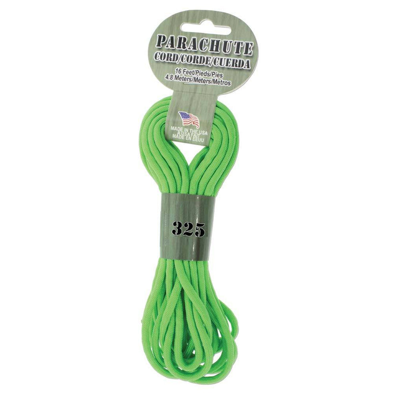 21ft Paracord 325 Lime Green 3mm Parachute Cord cft0147