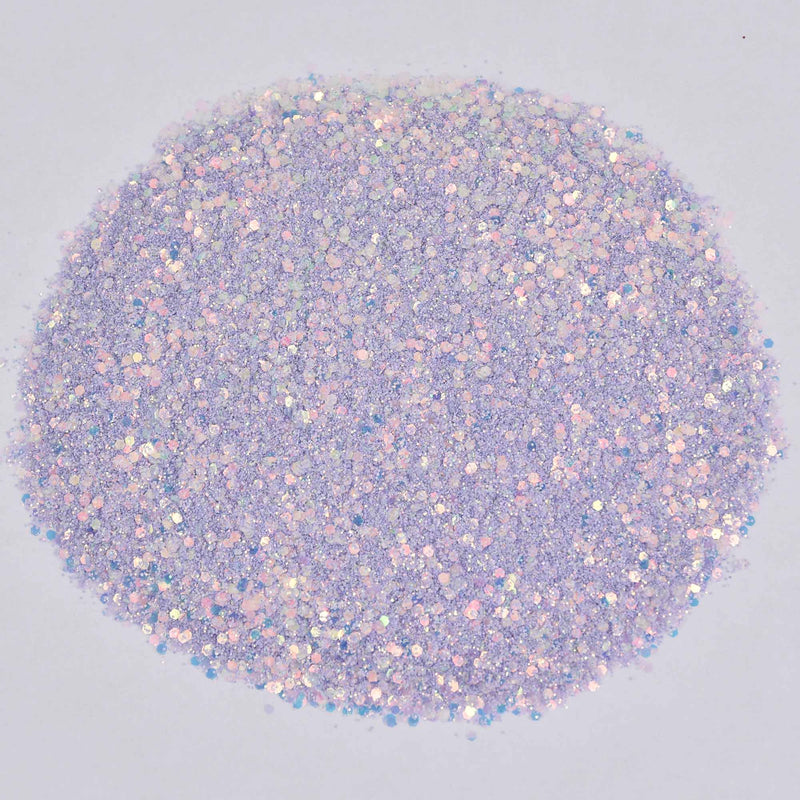 Chunky Glitter, Audrey, Glitter Done, Light Lavender Iridescent, 2oz shaker bottle, cft0247