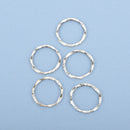 20 CIRCLE RING  Antiqued Silver Tone Metal Charm Connectors  22mm chs0063